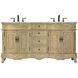Danville 66 X 36 inch Antique Beige Bathroom Vanity Cabinet