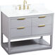 Larkin 42 X 22 X 34 inch Grey Vanity Sink Set in Gray