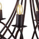 Lyndon 8 Light 28 inch Dark Bronze Pendant Ceiling Light, Urban Classic