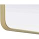 Remy 30 X 20 inch Brass Mirror