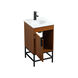 Eugene 19 X 18 X 33.5 inch Teak Vanity Sink Set