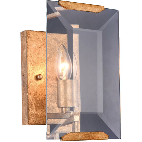 Monaco 1 Light 6 inch Golden Iron Wall Sconce Wall Light, Urban Classic