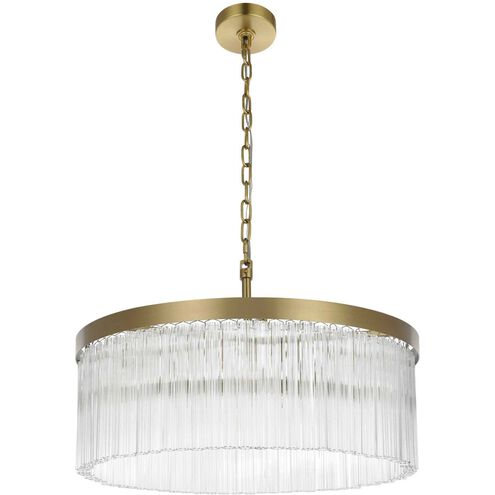 Harlow 6 Light 24 inch Satin Gold Chandelier Ceiling Light