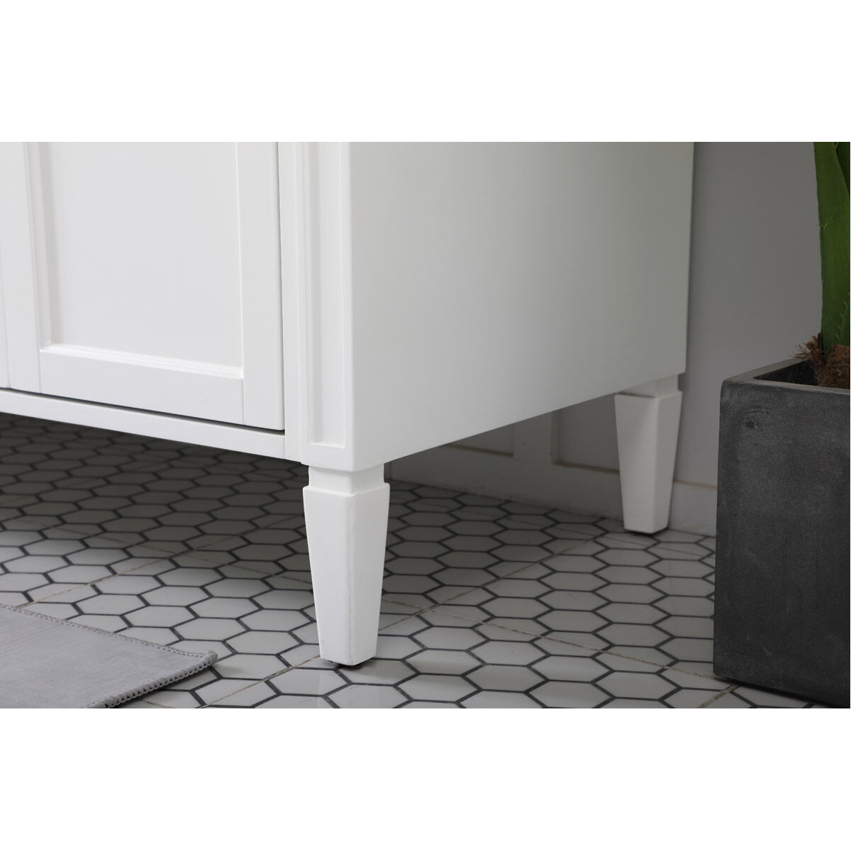 Park Avenue 72 X 21.5 X 35 inch White Vanity Sink Set