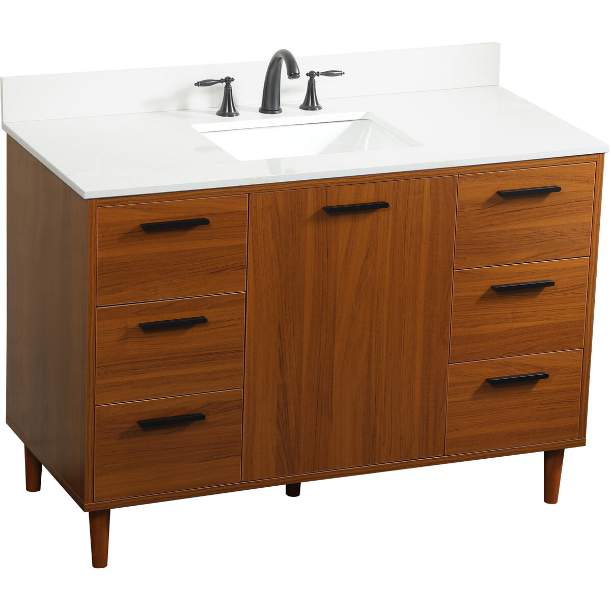 Baldwin 48 X 22 X 34 inch Teak Vanity Sink Set