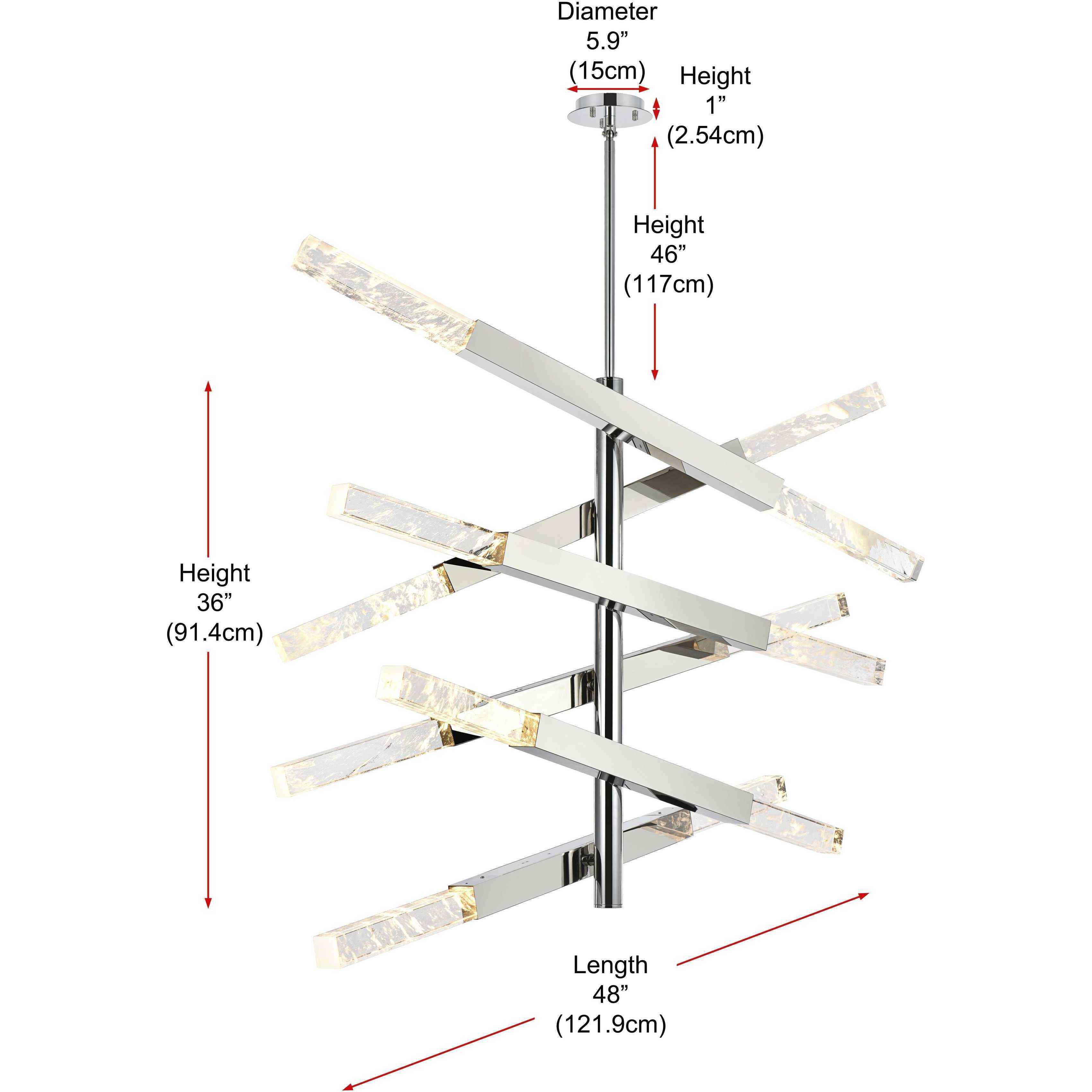 Ari 12 Light 17.5 inch Chrome Pendant Ceiling Light