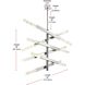 Ari 12 Light 17.5 inch Chrome Pendant Ceiling Light