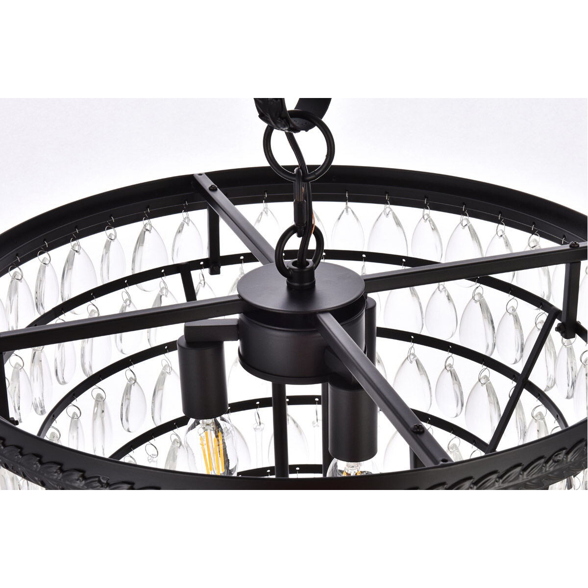 Nordic 5 Light 18 inch Black Pendant Ceiling Light