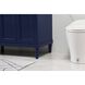 Bennett 60 X 21 X 35 inch Blue Vanity Sink Set