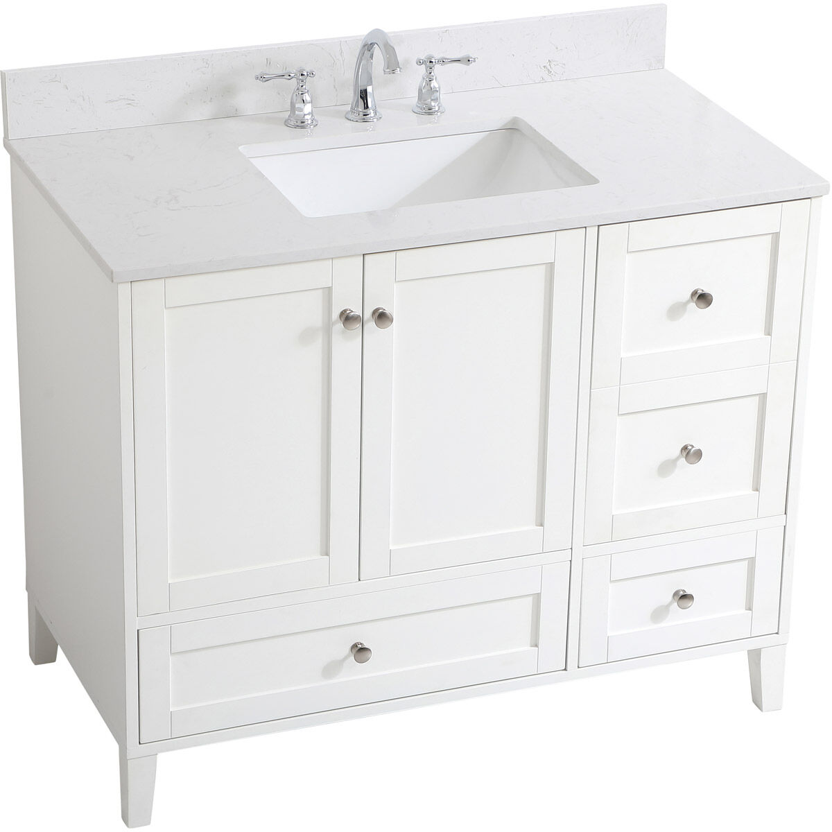 Sommerville 42 X 22 X 34 inch White Vanity Sink Set