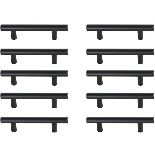 Quinn Matte Black Hardware Drawer Pull, Set of 10