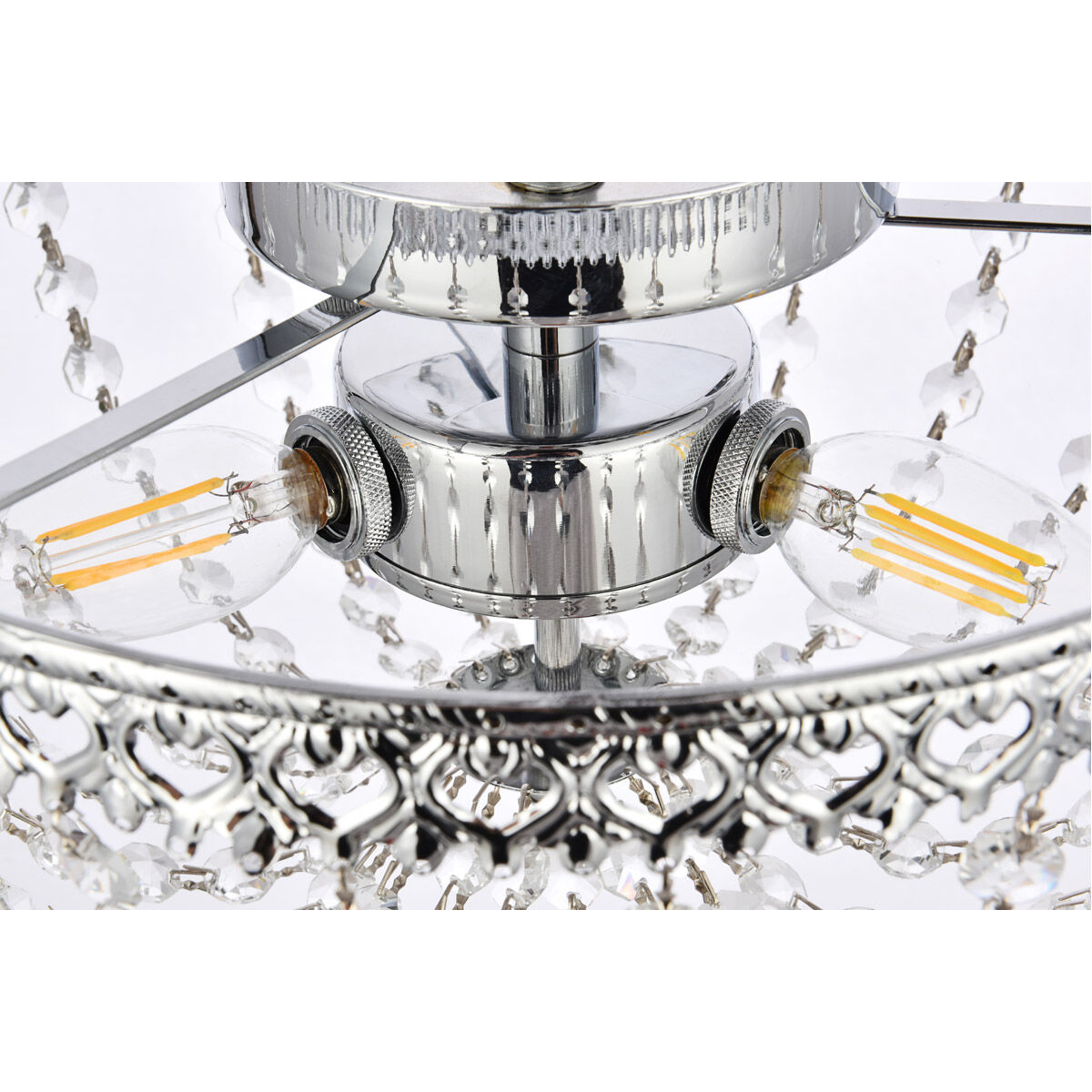 Kylie 3 Light 12 inch Chrome Flush Mount Ceiling Light