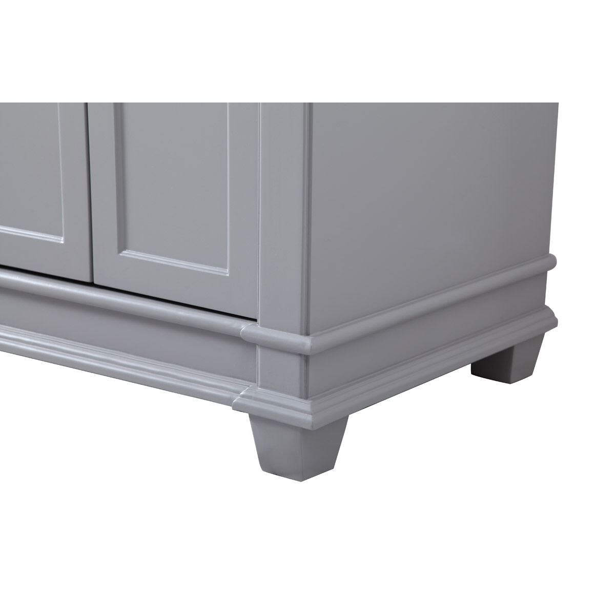 Wesley 60 X 21.5 X 35 inch Grey Vanity Sink Set in Gray
