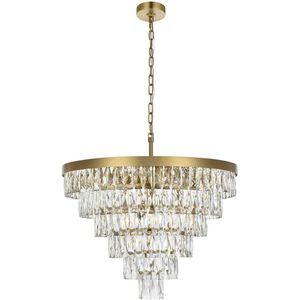 Josephine 13 Light 27.5 inch Satin Gold Chandelier Ceiling Light