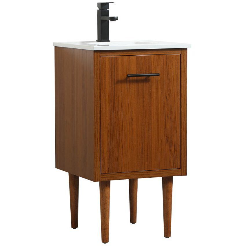 Cyrus 19 X 18 X 33.5 inch Teak Vanity Sink Set