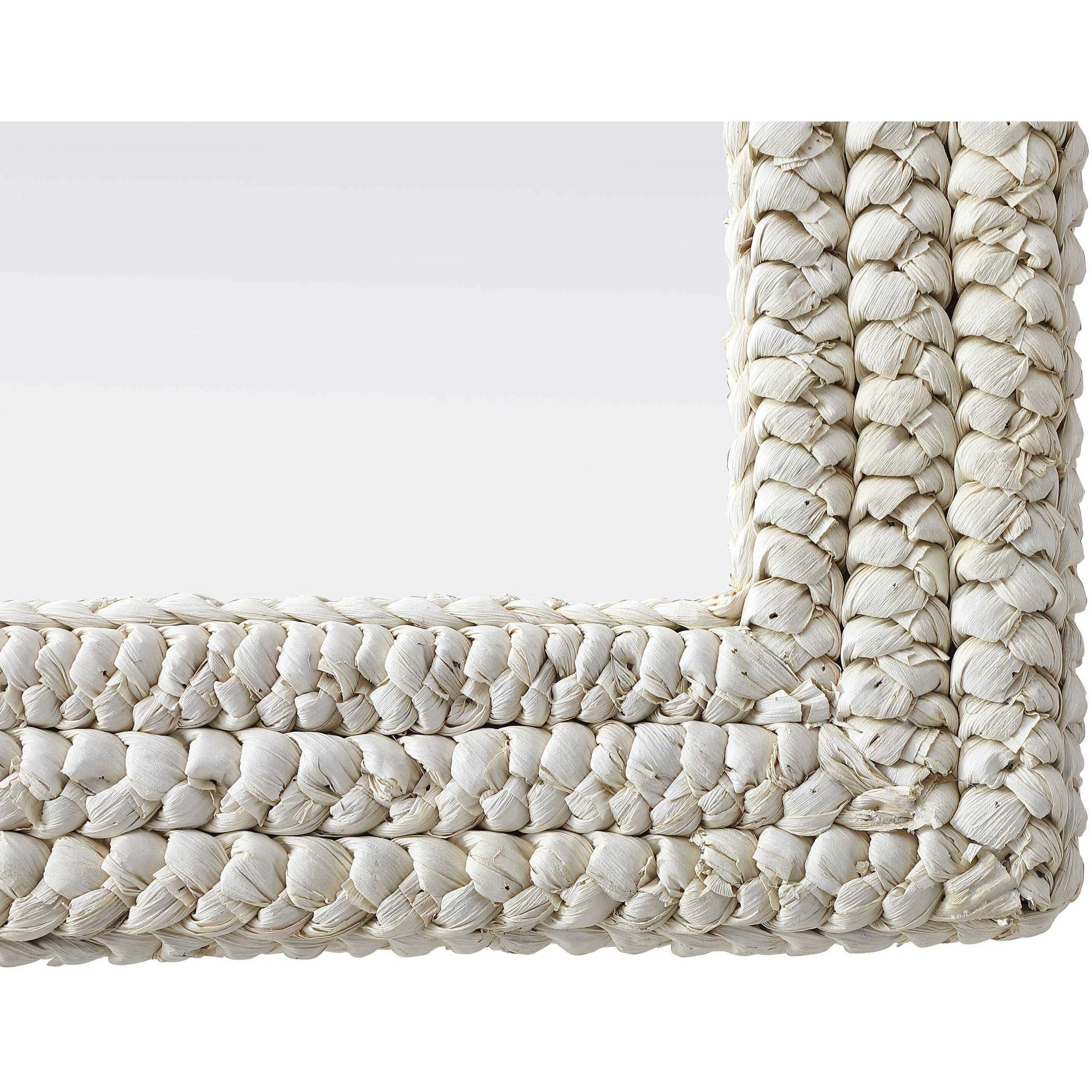 Marlowe 36 X 27 inch Linen White Mirror