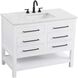 Karson 42 X 34 inch White Bathroom Vanity Cabinet