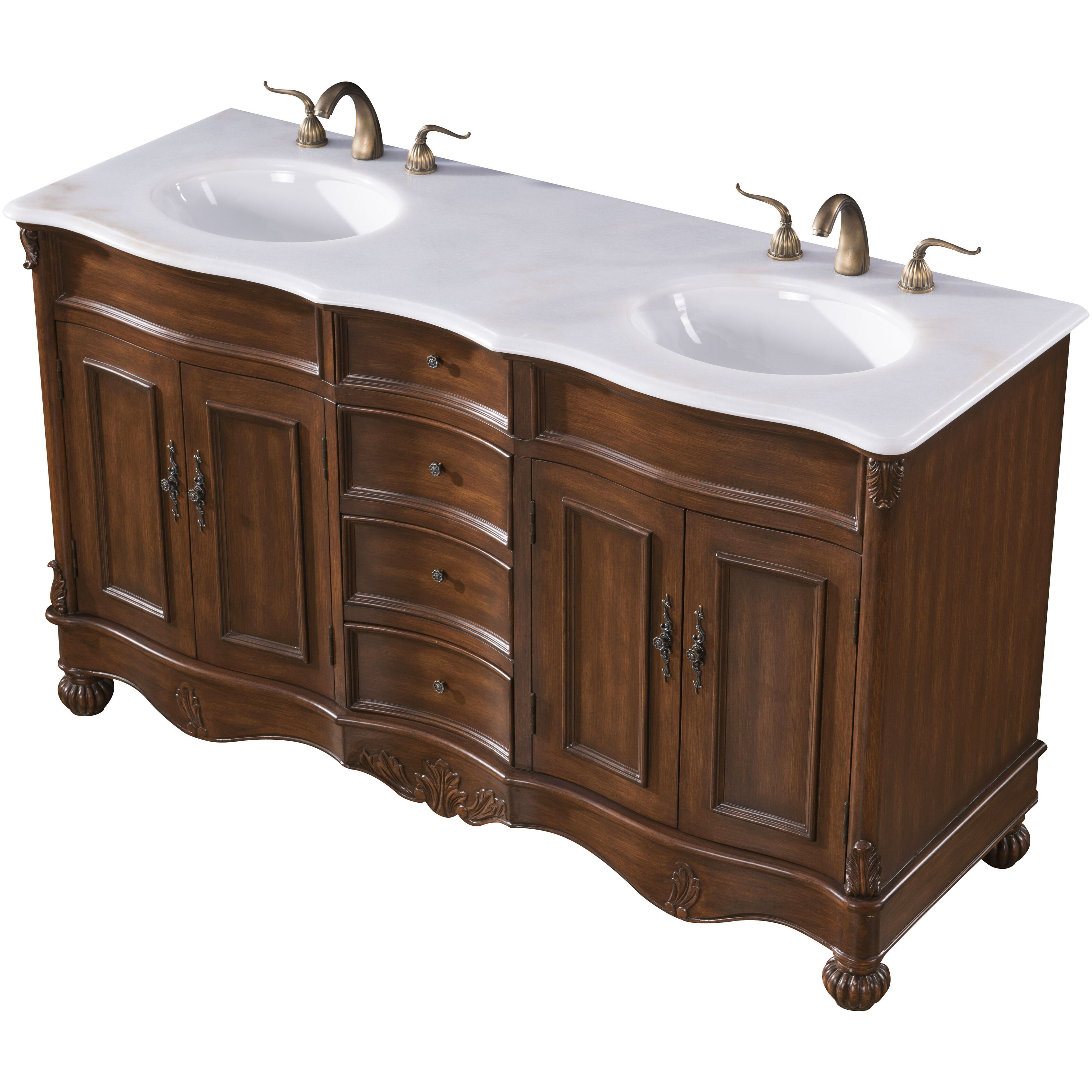 Windsor 60 X 35 inch Teak Vanity Set