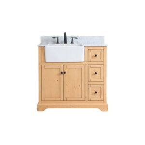 Franklin 36 X 22 X 35 inch Natural Wood Bathroom Vanity Cabinet