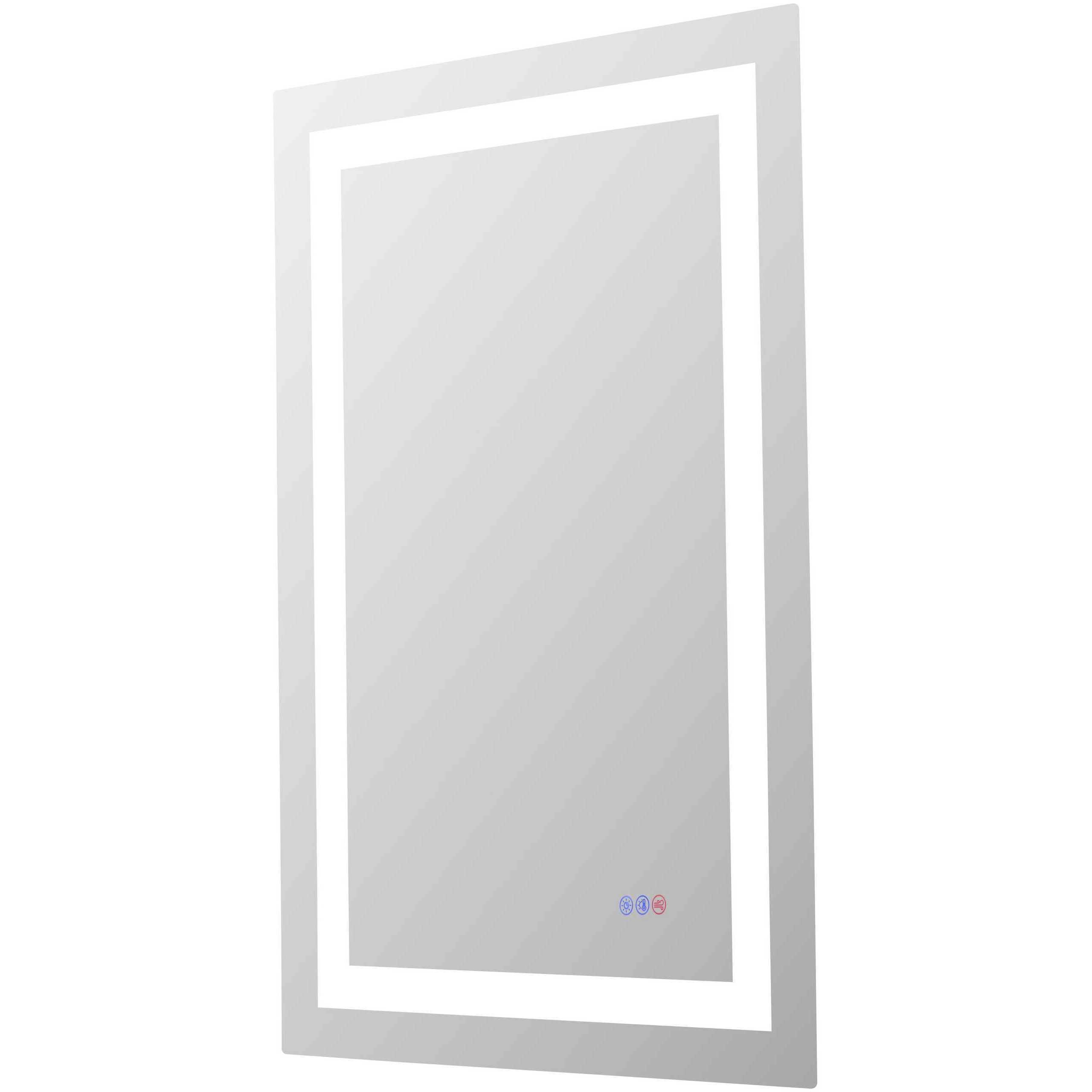Riven 36 X 24 inch White LED Mirror