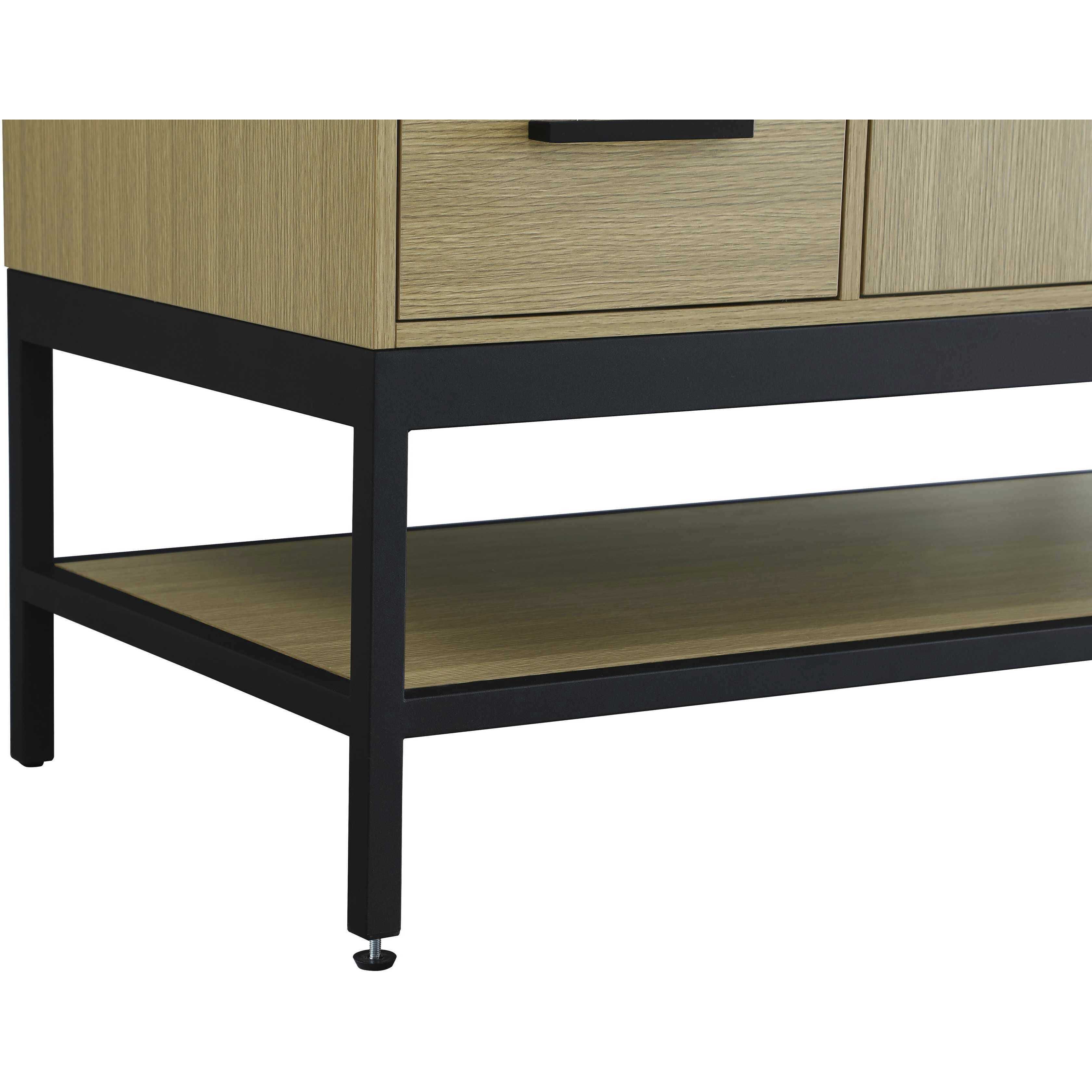 Lennox 60 X 34 inch Honey Brown Bathroom Vanity Cabinet