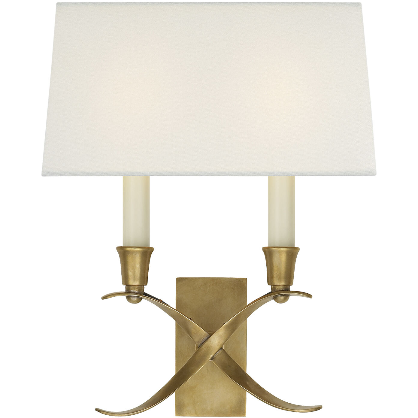 Chapman & Myers Cross Bouillotte 2 Light 11.50 inch Wall Sconce