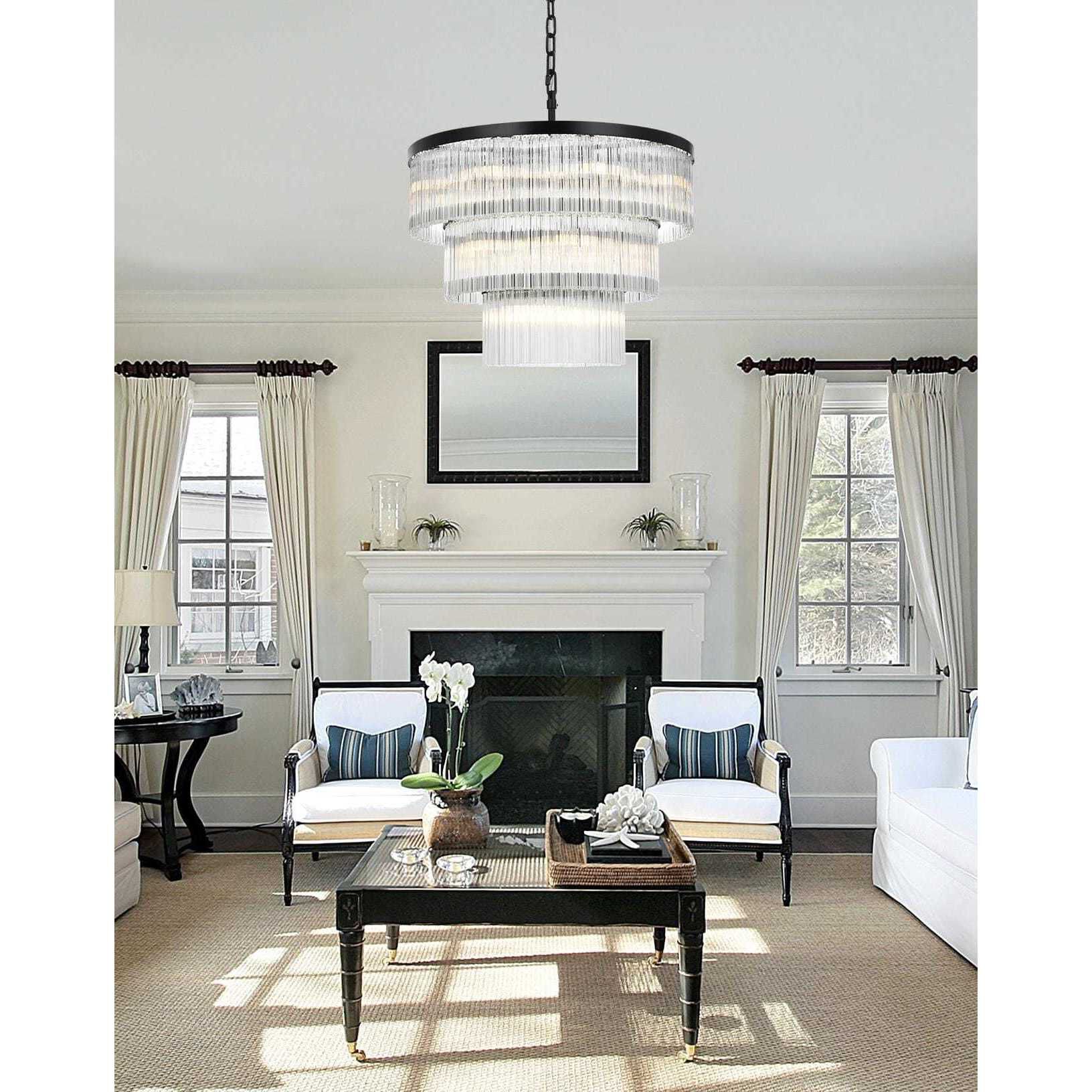 Harlow 18 Light 32 inch Black Chandelier Ceiling Light