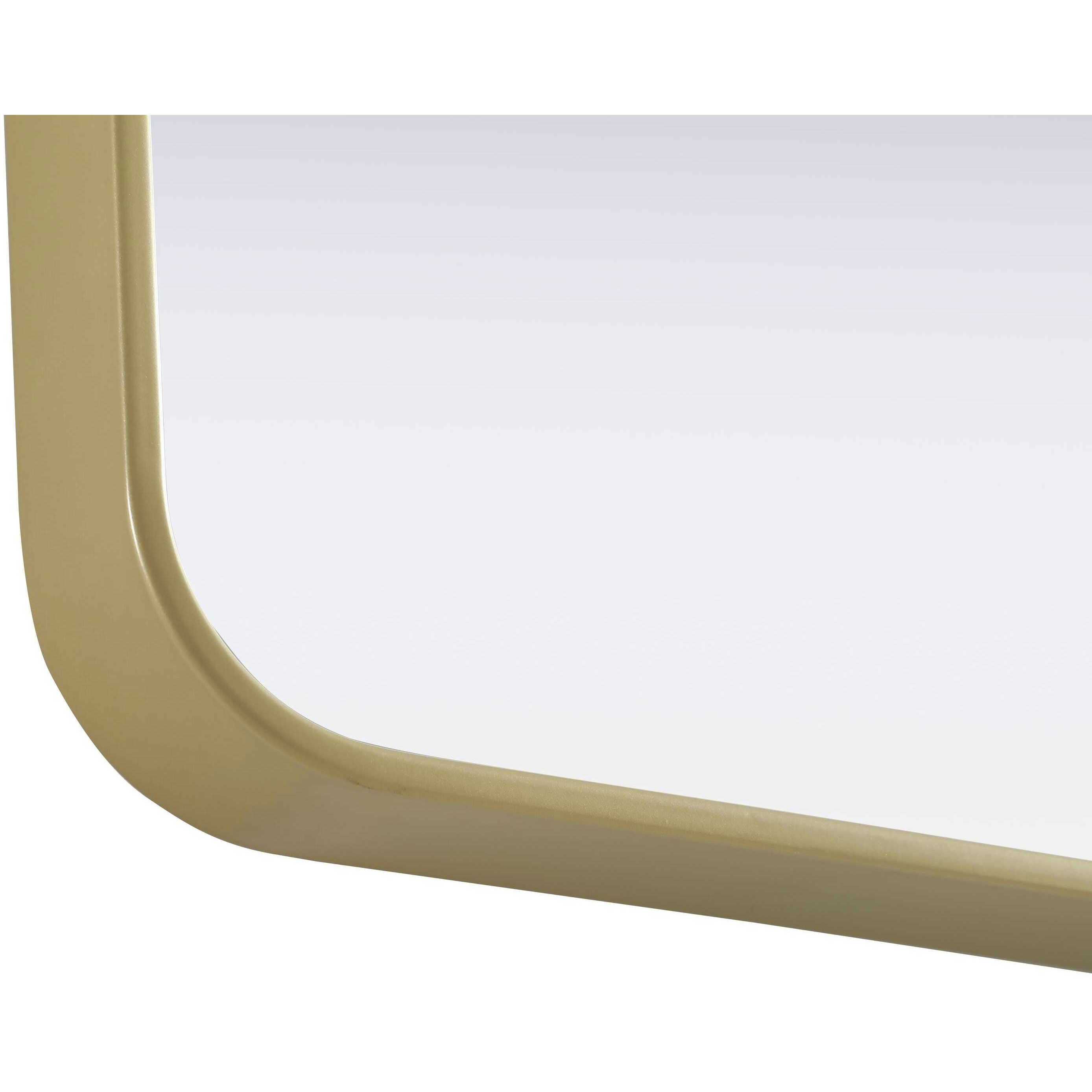 Remy 24 X 24 inch Brass Mirror