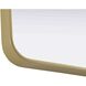 Remy 24 X 24 inch Brass Mirror
