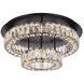 Monroe 2 Light 22 inch Black Flush Mount Ceiling Light 