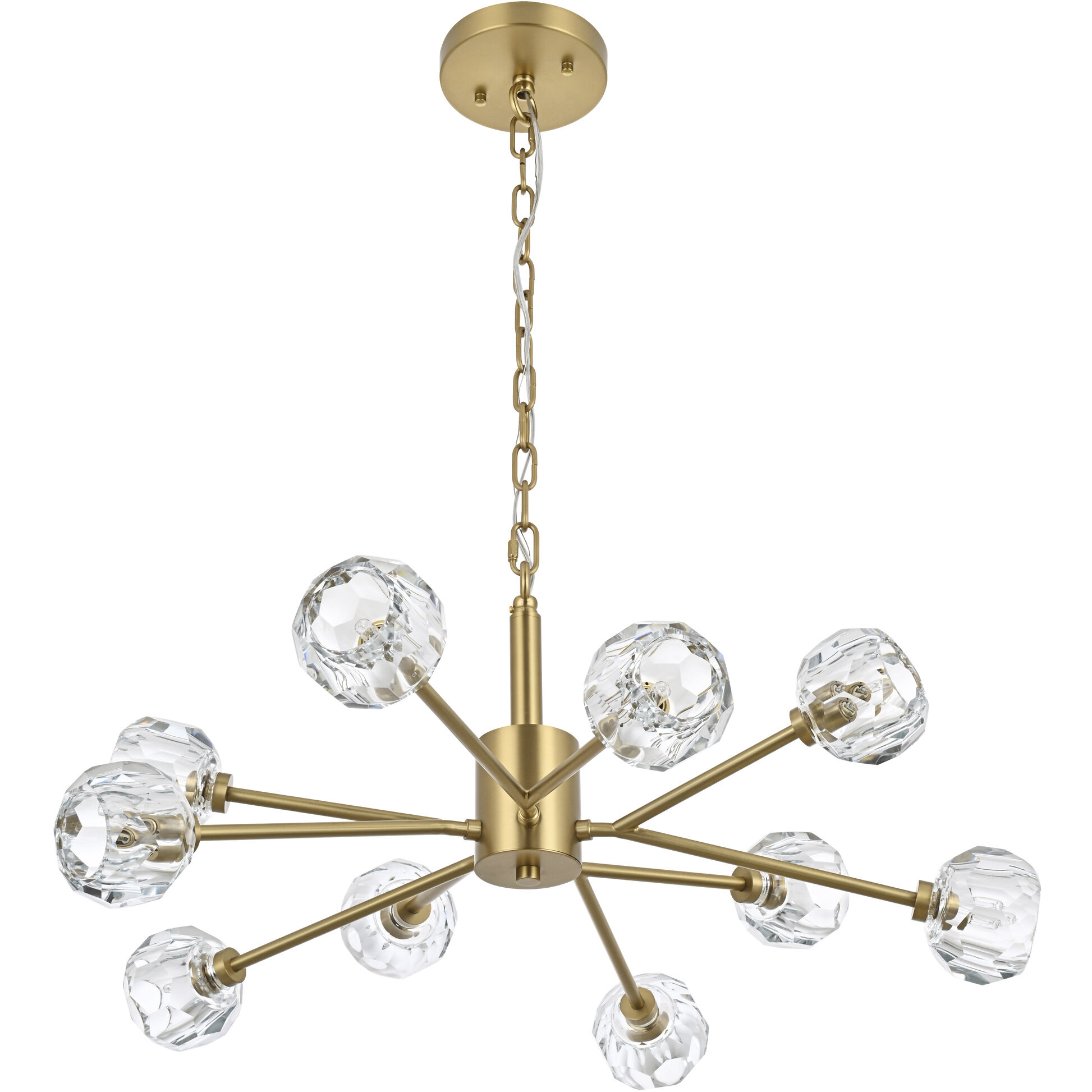 Graham 10 Light 30 inch Gold Pendant Ceiling Light