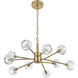 Graham 10 Light 30 inch Gold Pendant Ceiling Light