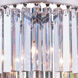 Sydney 3 Light 16 inch Polished Nickel Flush Mount Ceiling Light in Clear, Urban Classic