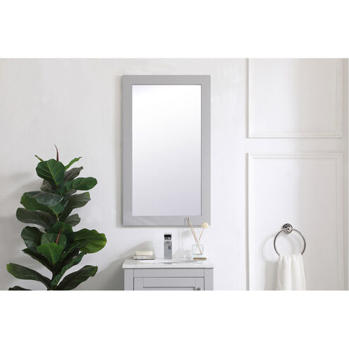Aqua 32 X 18 inch Grey Wall Mirror