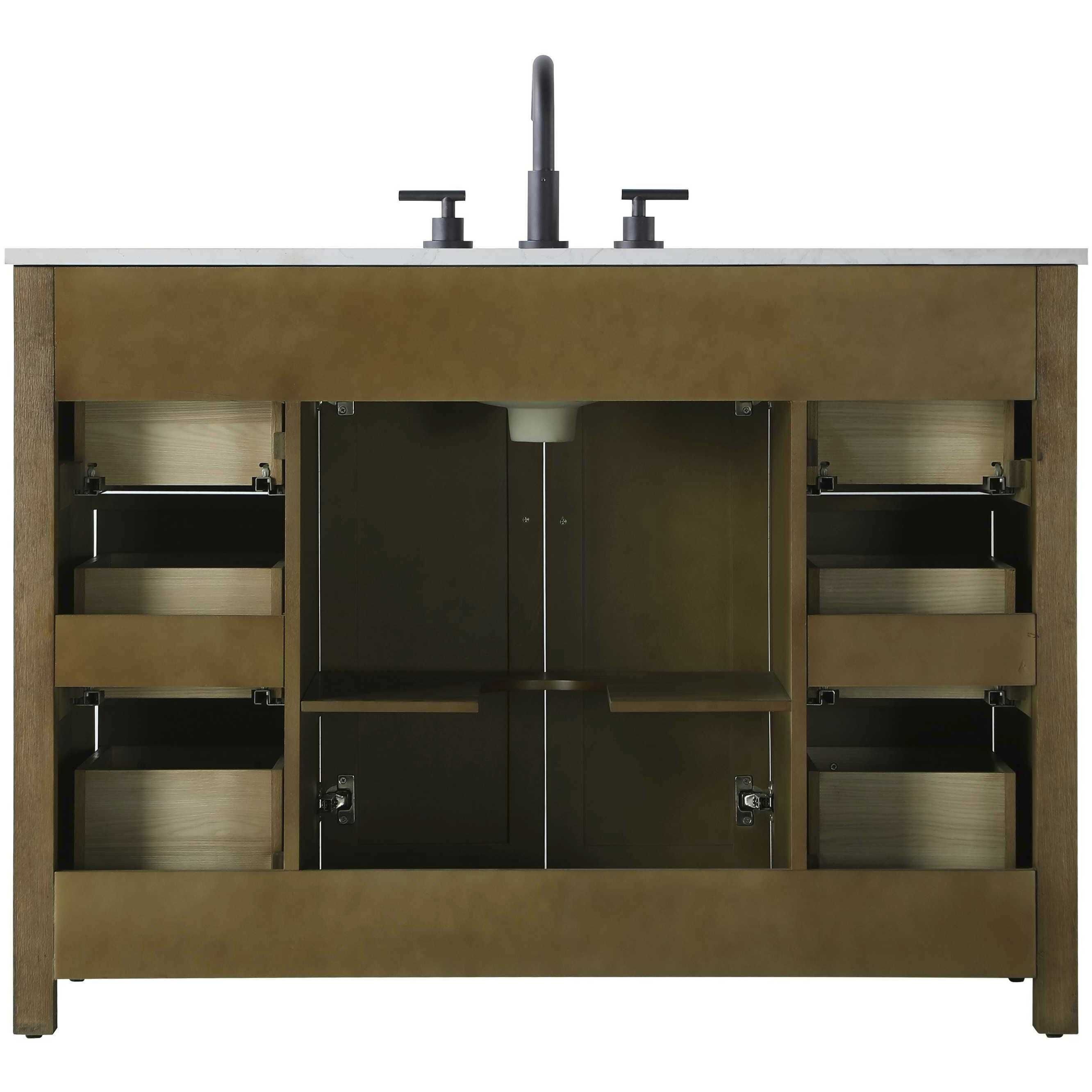 Alina 48 X 34 inch Hazel Oak Bathroom Vanity Cabinet