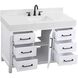 Nathan 48 X 34 inch White Bathroom Vanity Cabinet in Included