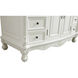 Bordeaux 48 X 22 X 36 inch Antique White Vanity Sink Set