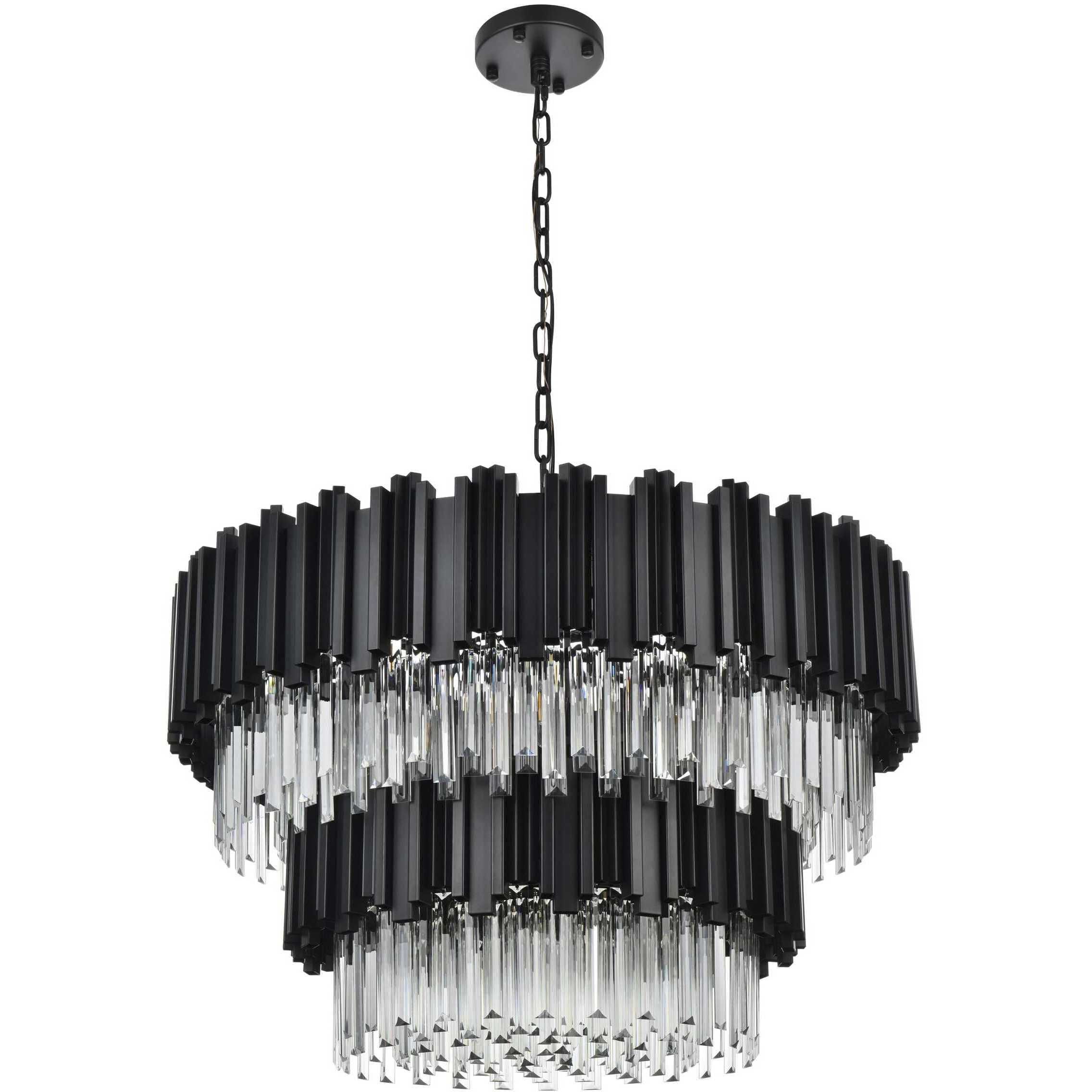 Willow 12 Light 32 inch Black Chandelier Ceiling Light