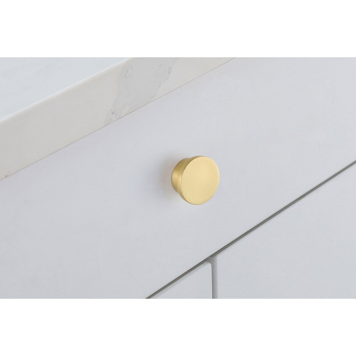 Trovon Brushed Gold Hardware Cabinet Knob, Set of 10