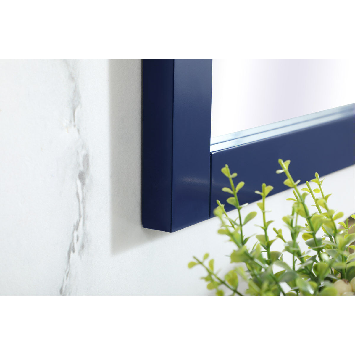 Aqua 32 X 18 inch Blue Vanity Mirror