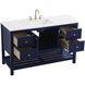 Theo 54 X 34 inch Blue Bathroom Vanity Cabinet