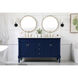 Lexington 60 X 22 X 35 inch Blue Vanity Sink Set