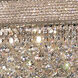 Primo 18 Light 50 inch Silver and Clear Mirror Flush Mount Ceiling Light in Royal Cut