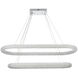 Bowen 2 Light 20 inch Chrome Chandelier Ceiling Light