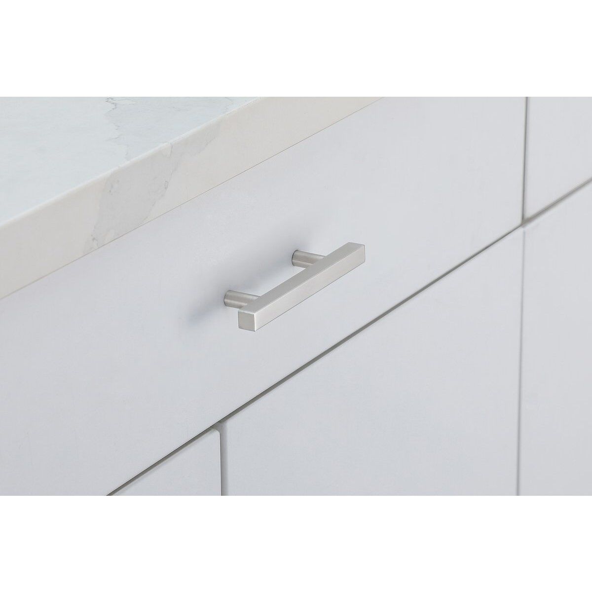 Dior Brushed Nickel Hardware Drawer Pull, Set of 10