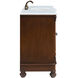 Windsor 48 X 21.5 X 35 inch Brown Vanity Sink Set