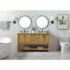 Metropolis 60 X 22 X 34 inch Natural Wood Vanity Sink Set