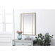 Viola 40 X 30 inch Brass Mirror
