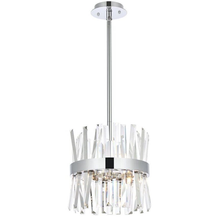 Chrome pendant ceiling light top