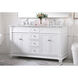 Wesley 60 X 22 X 35 inch White Vanity Sink Set